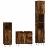 Ensemble de meubles de salle de bain 3 pcs Chêne fumé 624899624899