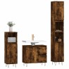 Ensemble de meubles de salle de bain 3 pcs Chêne fumé 624899624899