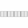 Porte pour chien 4 pcs Noir 100 x 80 cm Acier galvanisé 624901624901