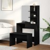 Ensemble de Coiffeuse 2 pcs Chêne noir Bois d'ingénierie 624902624902