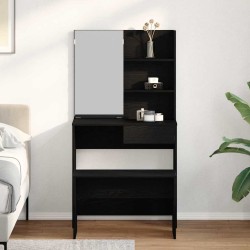 Ensemble de Coiffeuse 2 pcs Chêne noir Bois d'ingénierie 624902624902