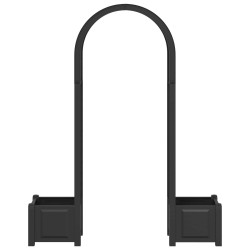 Arc à Roses avec Jardinière Anthracite 168,5 x 43 x 207 cm PP 624908624908