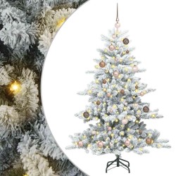 Sapin de Noël Artificiel à Branches Articulées Blanc 150 cm 624911624911