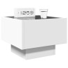 Table de chevet avec LED infini blanc 40x40x30 cm 624912624912
