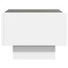 Table de chevet avec LED infini blanc 40x40x30 cm 624912624912