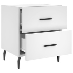 Table de chevet blanc 40x35x47,5 cm bois d’ingénierie 624914624914