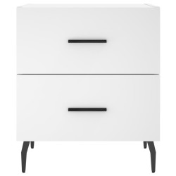 Table de chevet blanc 40x35x47,5 cm bois d’ingénierie 624914624914