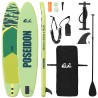 Planche à pagaie gonflable POSEIDON 366 x 81 x 15 cm Vert pour 624915624915