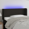 Tête de lit à LED Noir 83x16x78/88 cm Tissu 624917624917