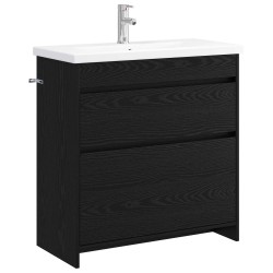 Ensemble de mobilier de salle de bain Chêne noir 624928624928