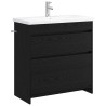 Ensemble de mobilier de salle de bain Chêne noir 624928624928