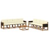 Ensemble de canapés d'extérieur 9 pcs Naturel et Crème 624930624930