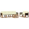Ensemble de canapés d'extérieur 7 pcs Naturel et Crème 624932624932