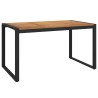Ensemble de salle à manger pour jardin 5 pcs Gris et marron 624934624934