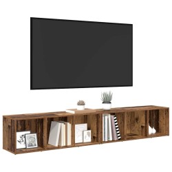 Ensemble meuble TV 2 pcs Bois Ancien 37 x 35 x 107cm 624935624935