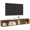 Ensemble meuble TV 2 pcs Bois Ancien 37 x 35 x 107cm 624935624935
