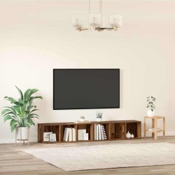 Ensemble meuble TV 2 pcs Bois Ancien 37 x 35 x 107cm 624935624935