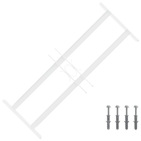 Grille de sécurité pour fenêtres avec 2 barres transversales 624936624936