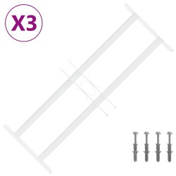 Grille de sécurité pour fenêtres avec 2 barres transversales 624936624936