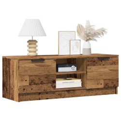 Meuble TV vieux bois 102x35x36,5 cm bois d'ingénierie 624937624937