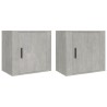 Tables de chevet murales 2 pcs Gris béton 50x30x47 cm 624939624939