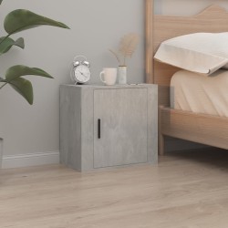 Tables de chevet murales 2 pcs Gris béton 50x30x47 cm 624939624939