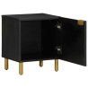 Tables de chevet 2 pcs noir 40x33x46 cm bois de manguier solide 624941624941