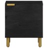 Tables de chevet 2 pcs noir 40x33x46 cm bois de manguier solide 624941624941