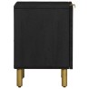 Tables de chevet 2 pcs noir 40x33x46 cm bois de manguier solide 624941624941