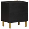 Tables de chevet 2 pcs noir 40x33x46 cm bois de manguier solide 624941624941