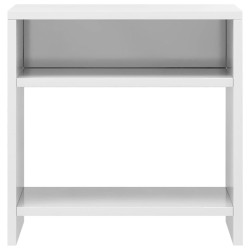 Tables de chevet 2pcs Blanc brillant 40x30x40cm bois ingénierie 624942624942