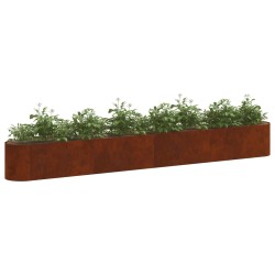Jardin surélevé Acier patiné 360 x 40 x 40 cm 624943624943