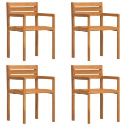 Ensemble de salle à manger de jardin 5 pcs en bois massif d'acacia 624944624944