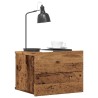 Table de chevet murale vieux bois 40x32x30 cm 624945624945