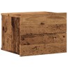 Table de chevet murale vieux bois 40x32x30 cm 624945624945
