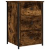Table de chevet chêne fumé 40x36x60 cm bois d'ingénierie 624948624948