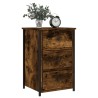 Table de chevet chêne fumé 40x36x60 cm bois d'ingénierie 624948624948
