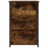 Table de chevet chêne fumé 40x36x60 cm bois d'ingénierie 624948624948