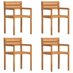 Ensemble de salle à manger de jardin 5 pcs en bois massif d'acacia 624949624949