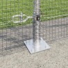 Clôture en fil soudé avec base en béton 25 x 1,4 m Argenté 624951624951