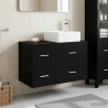Ensemble de mobilier de salle de bain 2 pcs Chêne noir 624952624952