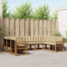 Ensemble de canapés d'extérieur 9 pcs Naturel et Beige 624954624954