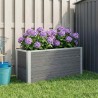 Jardinière surélevée Gris 100 x 30 x 42 cm WPC et Aluminium 624955624955