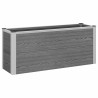 Jardinière surélevée Gris 100 x 30 x 42 cm WPC et Aluminium 624955624955