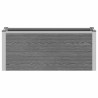 Jardinière surélevée Gris 100 x 30 x 42 cm WPC et Aluminium 624955624955