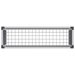 Jardinière surélevée Gris 100 x 30 x 42 cm WPC et Aluminium 624955624955