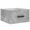 Table de chevet murale gris béton 35x35x20 cm 624957624957