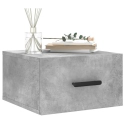 Table de chevet murale gris béton 35x35x20 cm 624957624957