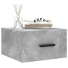 Table de chevet murale gris béton 35x35x20 cm 624957624957