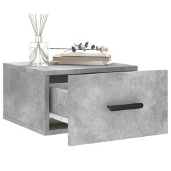 Table de chevet murale gris béton 35x35x20 cm 624957624957